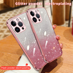 YBD High End Gradient Glitter Phone Case forOPPO Realme 12X Realme 12 Pro Plus Realme 12+ Realme Narzo 70X C65 5G Full Package Fashionable New Silicone Casing