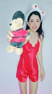 Đồ bộ mặc phi lụa cao cấp WANNABE BSS38 bộ sọt 2 dây cúp 2 lớp tạo độ phồng cúp ngực nữ tính trẻ trung năng động