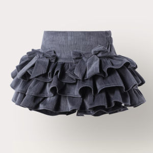 Girls Summer Puffy Skirt with Pants Half Skirt Sweet Style Cute Butterfly Knot A-Line Skirt Performance Cake Skirt Childrens Clothing
