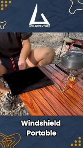 Plat Penahan Angin Kompor Camping Portable -Windshield Outdoor Camping