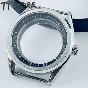 Stainless Steel 40MM Watch Case with Steel Bracelet and Sapphire Glass Housing for NH35/NH36 Automatic Watch Modifications