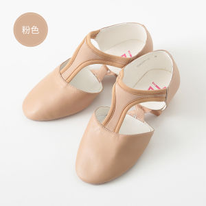 Chen Ting รองเท้าสำหรับครูสอนบัลเลต์รองเท้าหนังสำหรับฝึกเต้นพื้นนิ่มสำหรับฝึกเต้นแบบชนเผ่ารองเท้าส้นเต้นรำสำหรับฤดูใบไม้ผลิและฤดูร้อน