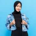 Jacket Crop Jeans Oversize Jacket Jeans Wanita Jacket Cewek. 