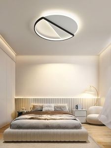 TOMAX Modern Round LED Ceiling Light - Minimalist Nordic Design for Bedroom Study and Home Lighting