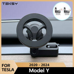 For Tesla Model Y 2024 2023 2022 Strong Magnetic Phone Holder for iPhone 15 14 13 12 Pro Max with Unique Design Air Outlet Base