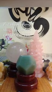 Quả Cầu 12 Mặt Quả Cầu Đa Giác 12 Mặt Thach Anh Xanh AVenturine - Đá Phong Thủy