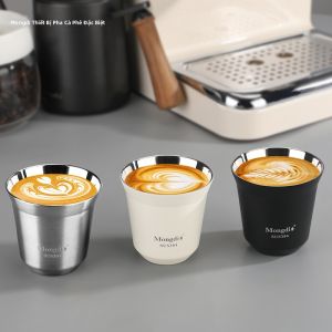MONGDIO | Cốc Cà Phê Inox Cách Nhiệt Espresso