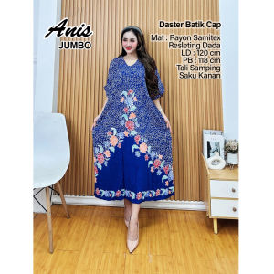 Promo Pakaian Wanita model DASTER JUMBO XXL Batik Cap kain rayon samitex untuk ibu menyusui