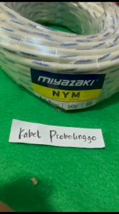KABEL NYM 2X1.5 50M TEMBAGA MURNI MERK MIYAZAKI
