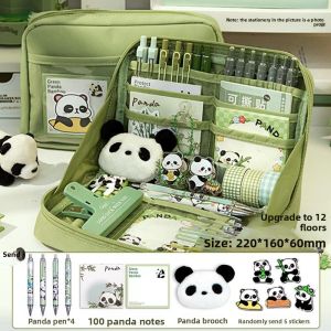 MONLEYTA | Large Capacity High Aesthetics Multi-Function Green Pen Case for Junior High School and Elementary School Students