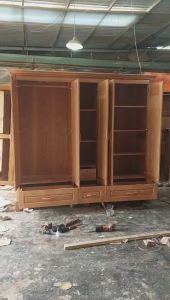 Tủ quần áo gỗ sồi 5 cánh đơn giản giá xưởng