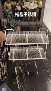 Acrylic Kitchen Spice Rack 2-Layer Countertop Organizer Versatile Storage Rack for Condiments and Herbs Home Kitchen Essentials