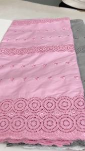 Luxury African Fabric Austria Cotton Polished Lace High Quality Atiku Fabric 5Yards For Men Traditional Robe Suit Material F4255