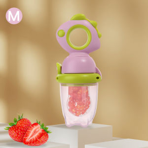 Rotating Push-type Food Grade Silicone Fruit and Vegetable Feeder For Infants Baby Dinosaur Shape Toddlers Supplementary Food F