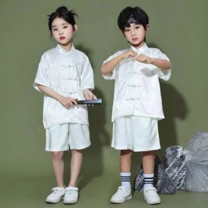 Childrens Cheerleading Performance Clothes Childrens Sports Meeting Chinese Style Kindergarten Kung Fu Martial Arts Performance Wear