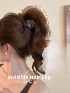 Elegant Acetate Hair Claw Clip Womens Stylish New 2025 Hair Accessories Shark Clamp for Updo Suitable for Thin Hair