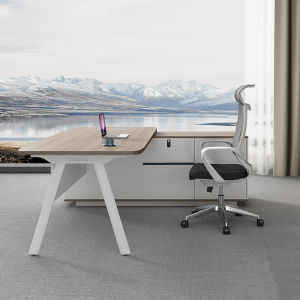 Paint Boss Desk Desk Minimalist Modern Office Furniture Supervisor Executive Desk Single Desk and Chair Manager Desk