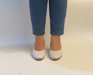 Heels Pantofel Putih Big Size 35-45 Jumbo - Sepatu Guru Sekolah Dinas Kerja Kantor Hak 5 cm