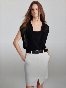 Elle | Elegant Lace-up Summer Professional Style Sweater