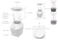 Máy xay sinh tố Philips Hr2041/30 3 cối hàng chính hãng. 