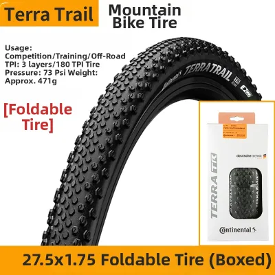 Continental | Continental Folding Mountain Bike Tires 26 Inch Off-Road Bicycle Outer Tires 27.5/29*2.0 Bicycle Riding Equipment Accessories