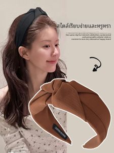 Elegant Vintage Womens Hairband High Top Knot Folded Edge Hair Clip Fashionable Korean Style Headwear Accessory