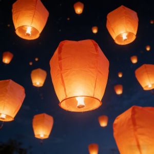 WOWEIAOKUANG | Big Thick Fireproof Romantic Kongming Lantern