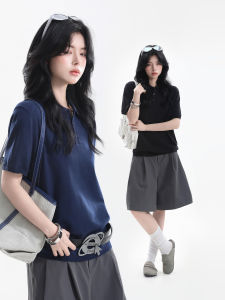 zuocisankon | Age-Reducing Casual Loose-Fitting Polo Collar Knitted T-Shirt