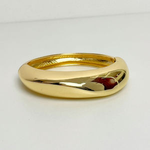 Fashionable Small Design Alloy Silver Gold Plated Couple Bracelet with Elastic Open Metal Work Hand Jewelry for Women