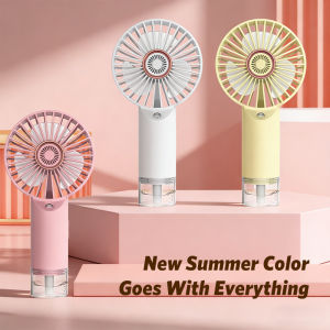 Handheld Fan Portable Mini Fan With Water Mist Rechargeable with 3 Gears Strong Wind for Summer Outdoor