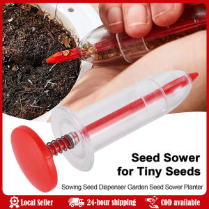 Mini Seed Spreader Handheld Seed Dispenser Sowing Helper Manual Seeder Tool Seed Sower for Garden Planting Accessories Mini Plant Seed Sower Planter Adjustable Handheld Flower Grass Syringe Seeder Dispenser Garden Seeding Tools