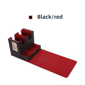 3in1 Deck Box Sports Card Storage Box Fits 200+ Single Sleeved Card Deck Case for MTG TCG CCG Cards with 4 Dividers 2 Toploaders