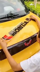 Tem chữ thể thao 2 decal tem sticker nhãn dán họa tiết chữ logo Honda Performance AMG Sport Toyota Prostreet Transformers Hyundai trang trí hông cánh cửa xe hơi ô tô