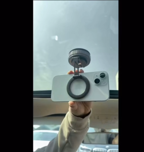 ใหม่ล่าสุด!!ที่วางโทรศัพท์ในรถแบบดูดสูญญากาศ | แม่เหล็กสองชั้น หมุนได้ 360° พกพาสะดวกและทนทาน G712
