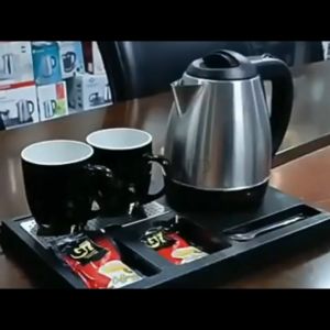 Hotel Kettle Tray Black Kettle Tray Set Hotel Amenity Trays