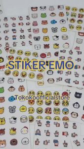 Sticker Emoji Kecil Lucu Aneka Warna Murah Meriah Senyum Bahan Chromo