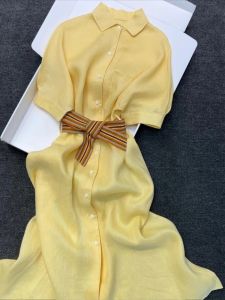 DANTING | Trendy and Popular Stunning Yellow Shirt Dress