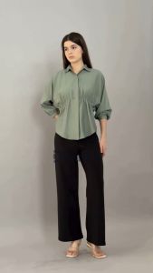 DNaRa - Mirda Blouse Linen Wanita Hijab Friendly