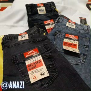 CELANA PANJANG PRIA DEWASA PREMIUM-LUIS DENIM//CELANA JEANS FASHION PRIA//LUISINDO JEANS DENIM PRODUK//SNOW WASH LUIS-28-34