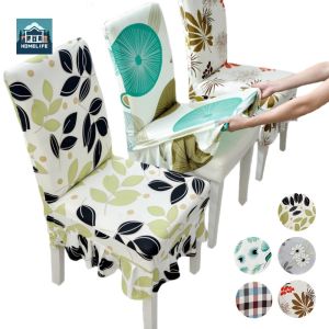 Modern Chair Covers For Wedding Restaurant Hotel Pastoral Printed Dining Chair Covers Home Decoration
