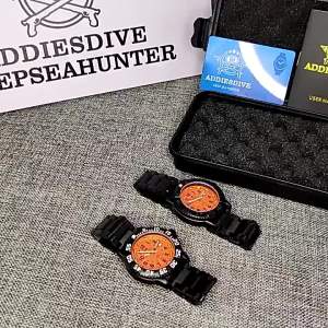ADDIES Top Mens Military Luminous Watch Outdoor Sports 50m Waterproof Watch Nylon 316 Stainless Orange Men Quartz Watches