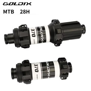GOLDIX | GOLDIX MTB 28H Bicycle Hub Sealed Bearing Central lock Disc Brake Straight Pull 28 Holes Ratchet 36T BOOST MTB Hub for HG XD MS