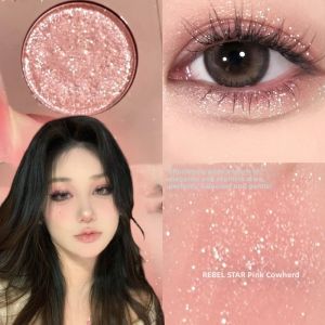 Red Wine Toned Glitter Eyeshadow for Face Highlighting