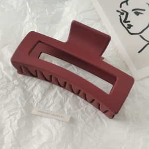 Minimalist Oversized Clip Hairware Female Frosted Hair Clip Summer Back Head Updo Bath Shark Clip Hairpin Hairpin