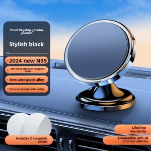 MONLEYTA | German Magnetic Car Phone Holder New 2025 Wireless Charging Special For BYD Qin Navigation Multi-Function Metal Modern Luxury