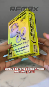 Fon Telinga REMAX OFFICIAL Open Back Bluetooth 5.4 No Delay True Stereo TWS Extra Bass Wireless OWS Air Conduction Sports HD Earbuds With Ear Hook Original LRP9