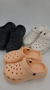 Premium Korean Women Wedge Clogs 7cm Height | Kasut Clogs Wanita Viral Sandals Size 36-41 SFM