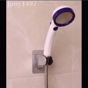 Adjustable No Drill Screw Self-Adhesive Wall Mounted Bracket Nozzle Bathroom Shower Head Stand