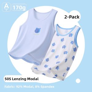 Anbeton | Summer New Cartoon Printed Childrens Vest for Home Wear