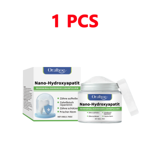 Hydroxyapatite Teeth Whitening Powder Removes Yellow Stains & Dental Calculus Nourishes Gums & Freshens Breath Oral Care Powder